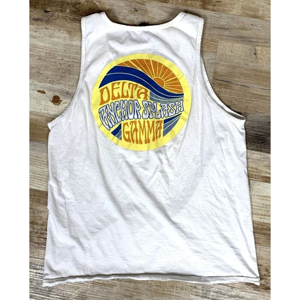 Delta Gamma Anchor Splash Tank Top Size Small - 26" length